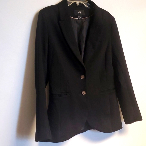 H&M Black Blazer Jacket Size 12 - Picture 5 of 10